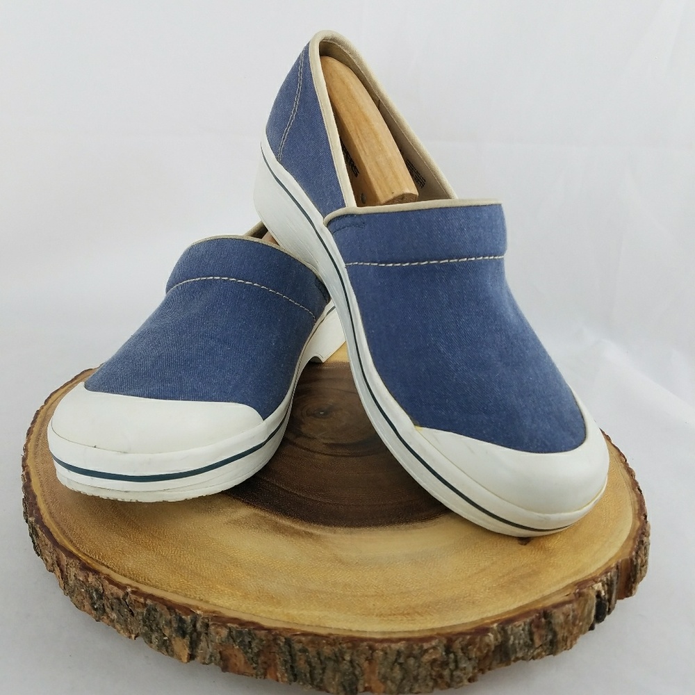 Dansko Vegan Clogs Shoes 41 Blue Denim Nurse